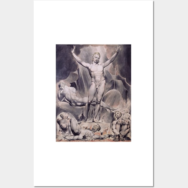 William Blake - Satan arousing the rebel angels, 1808 Wall Art by MurellosArt